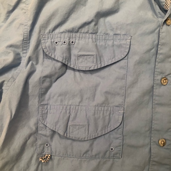 COLUMBIA MENS PFG BUTTON DOWN SHIRT - Picture 3 of 7